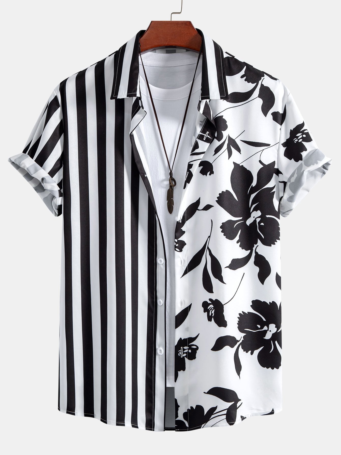 Matchwork Print Button Up