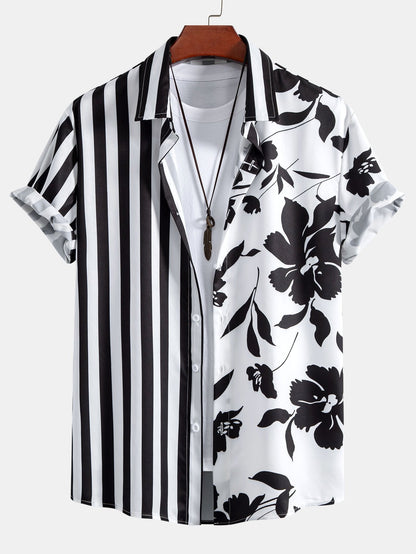 Matchwork Print Button Up